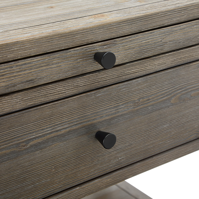 Table de chevet 1 tiroir Modern Sunveil, Gris