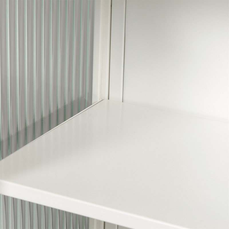 Borrello Metal Bathroom Cabinet, White
