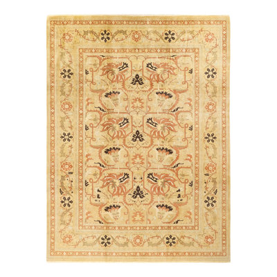 Tapis unique en laine noué à la main 9 pi 1 po x 12 pi 1 po nouvel âge Parkdale