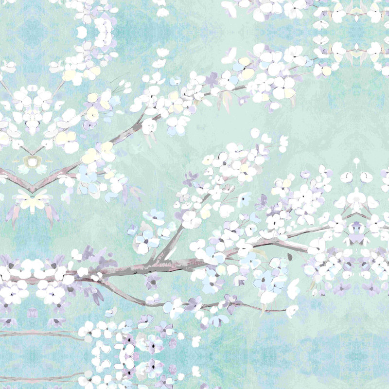 " Cherry Blossoms 3 ", 12" W x 12" H