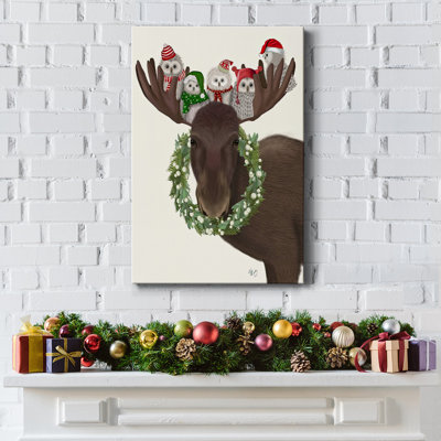 Orignal et hiboux de Noël