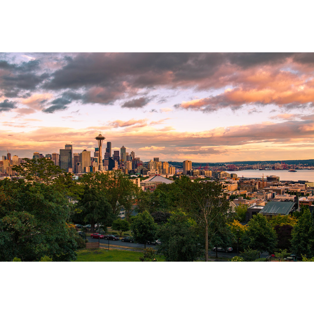 Seattle, Washington von Evenfh - Kunstdrucke auf Leinwand