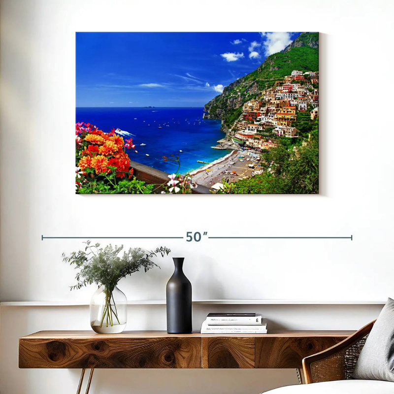 Gillard, pittoresque village de Positano, H 26 po x l 39 po