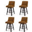 Tabouret pivotant avec structure en bois massif Malakeh-985001775-1000772009-981638704
