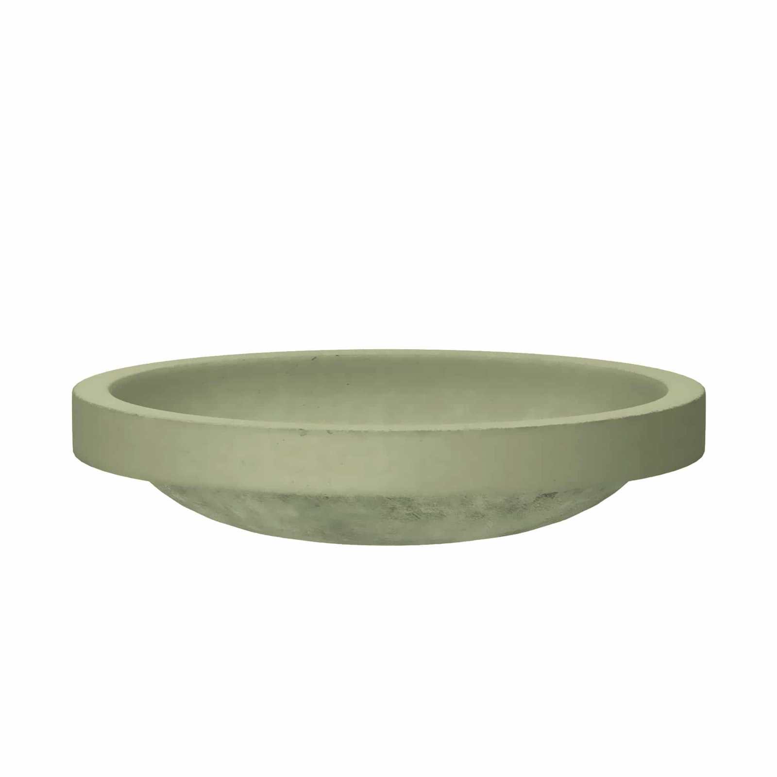 Tolosa NativeStone Concrete Oval Dual-Mount Bathroom Sink, Sage