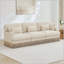 Canapé modulaire en chenille à imprimé léopard-125743058-125743055