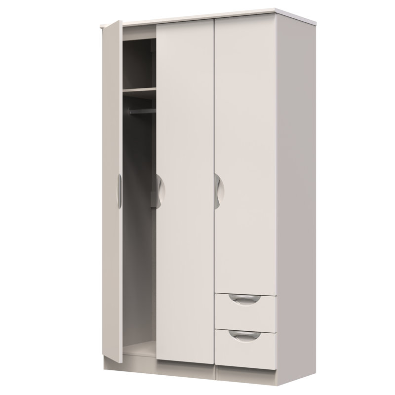 Bhodhini Manufactured Wood Wardrobe, Gloss/Kashmir