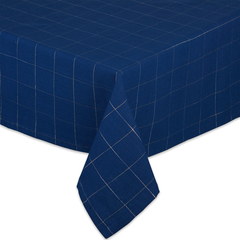 Ailsun Geometric 100% Cotton Tablecloth, 120" L x 60" W