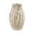 Terracotta Vase With Textured Carved Design Decorative Modern Accent Piece