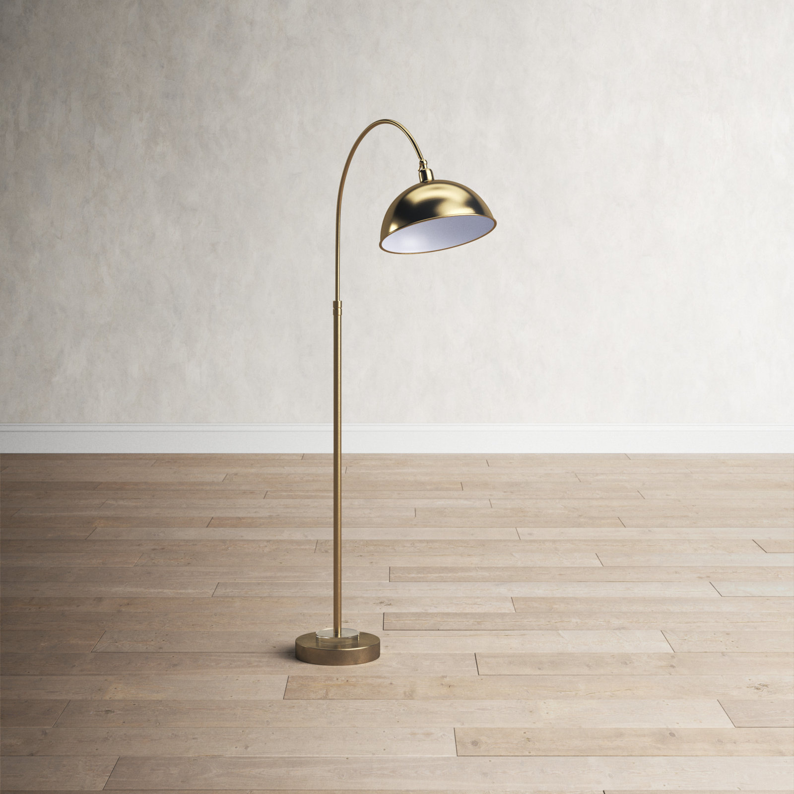 63.5'' Floor Lamp, Antique Soft Brass