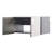 Osy Wall Mounted Garage Cabinet, 2 Wide Shelves, Double Door, Gray