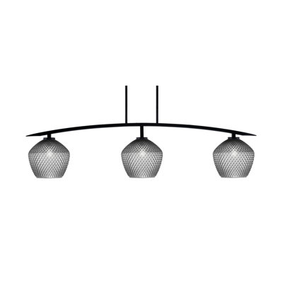 Kurve 3 Light Bar With 9" Smoke Textured Glass