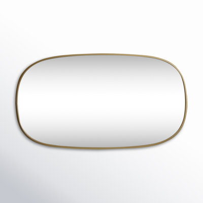 Sabine Metal Curved Oval Wall Mirror