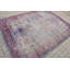 Tapis turc rétro Oushak vintage pour un vaste décor de salon bohémien comme revêtement de sol