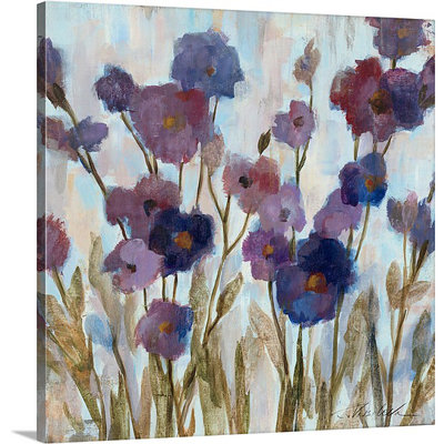 Anieyah " Abstracted Florals In Purple " by Silvia Vassileva