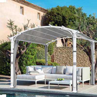 11 Ft. W x 11 Ft. D Pergola with Canopy