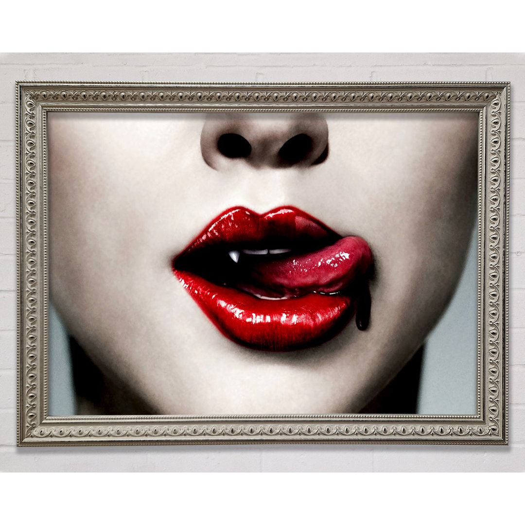 Vampir-Lippen - Druck