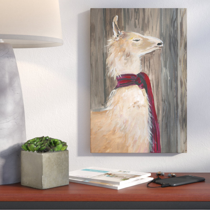 " Llama On Duty ", 45" H x 30" W