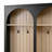 Farmhouse Hall Tree with Arched Design, Black-1287007688