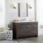 Meuble-lavabo simple 48,5 po avec plateau en marbre de culture-964674732