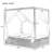 U_Style Adjustable Sun Bed With Curtain,High Comfort,With 3 -1443481385