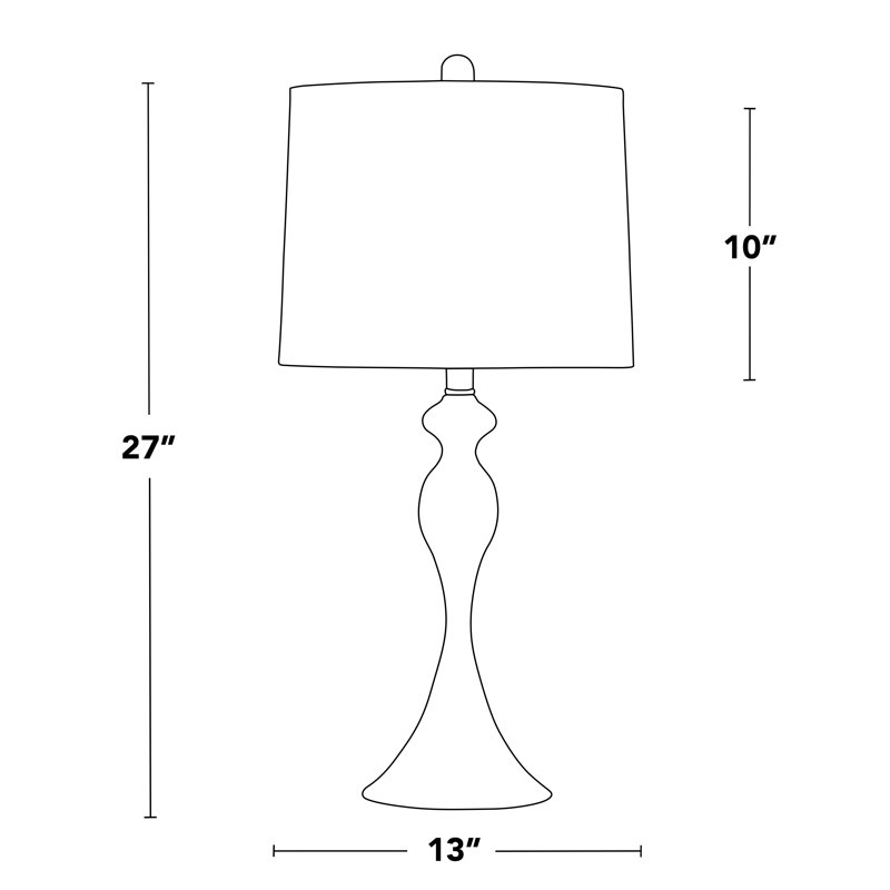Ensemble de lampes de table Pennsylvania, Gris clair, Métal industriel
