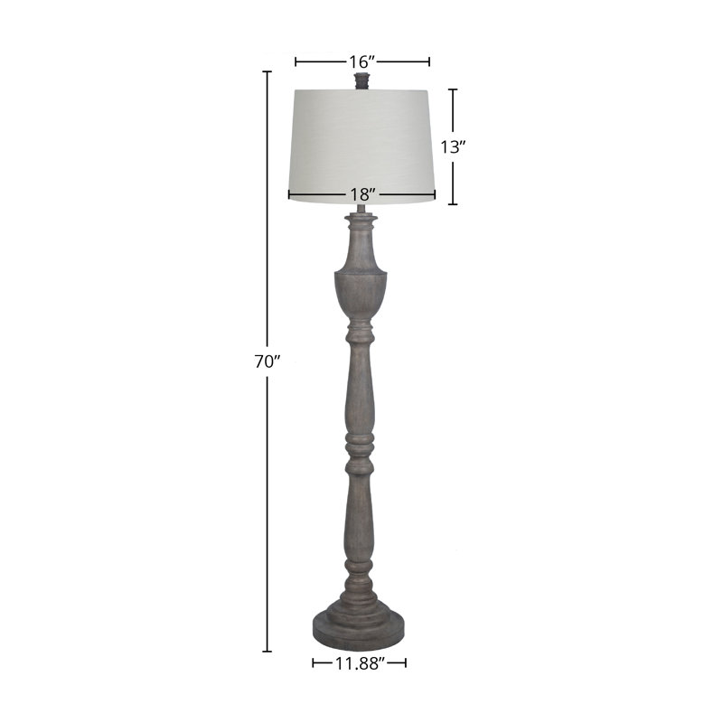 Lampe sur pied en polyrésine 70 po