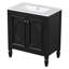 Meuble-lavabo de 30 po avec lavabo, deux portes avec tablette, charnières de porte à fermeture en douceur, style-200613324
