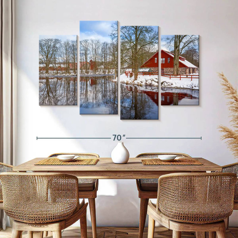 Lilie Winter Lake House, H 42 po x l 68 po