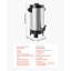 Urne à café commerciale, distributeur de boissons chaudes de 40 oz 203 oz avec robinet sans goutte, cafetière à infusion rapide 1090 W, contrôle automatique de la température, pour la restauration, les fêtes, les églises et les restaurants-122920544