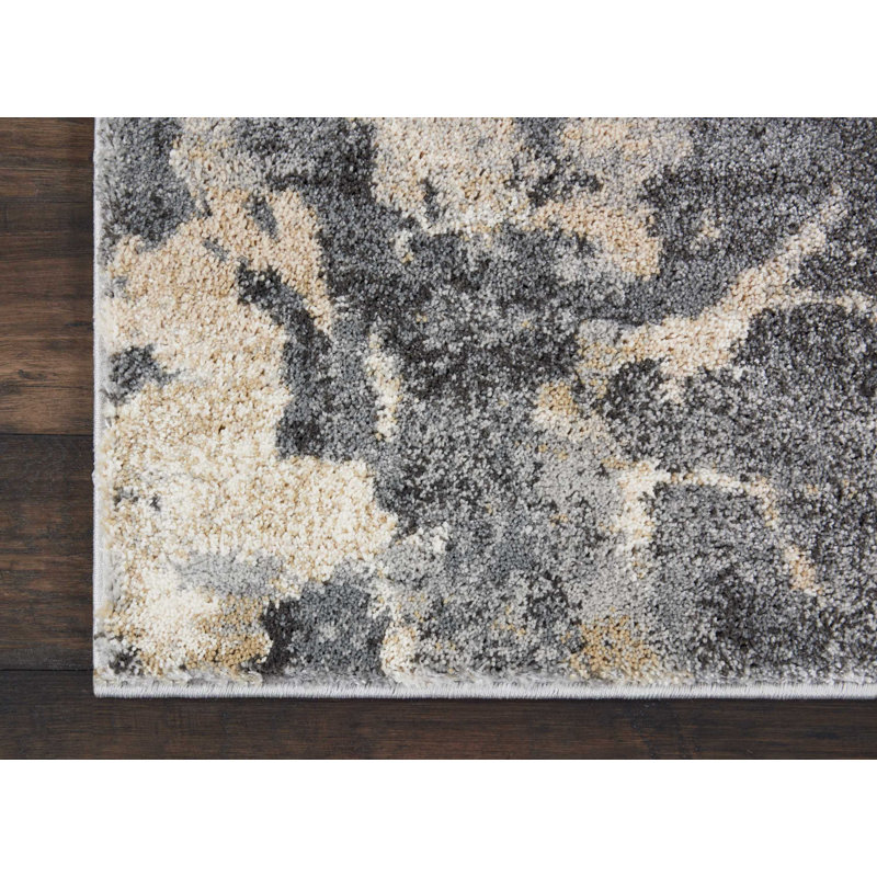 Tapis gris Lashanda, Tapis de couloir 2 pi 2 po x 7 pi 6 po