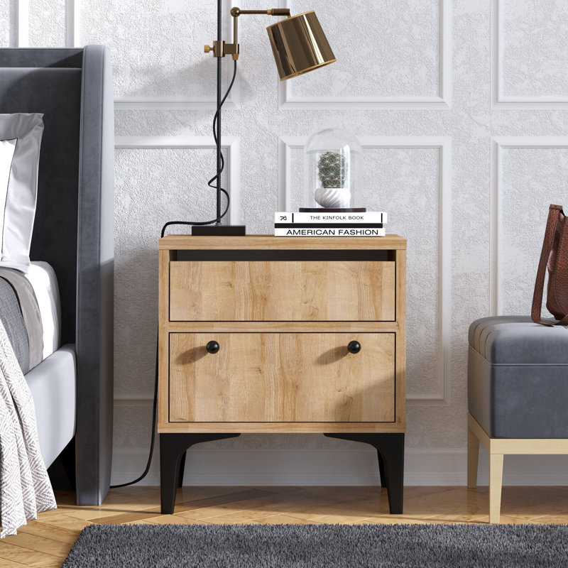 Quezada 45 cm W Bedside Table