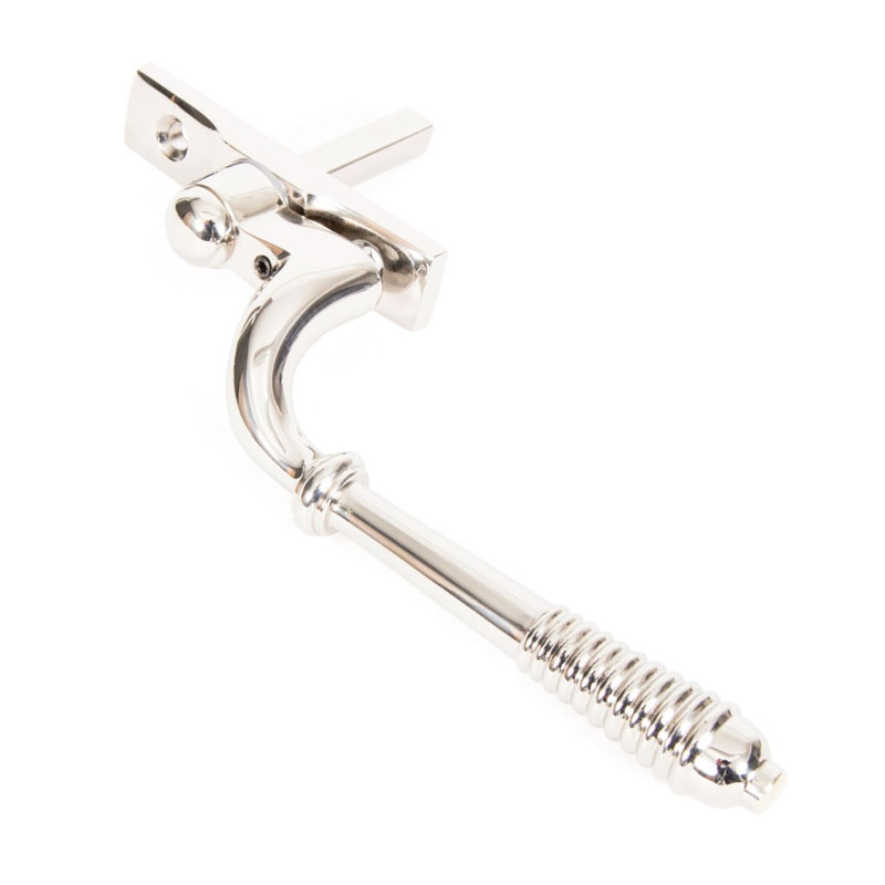 Reeded Espag Door Accessory, Polished Nickel