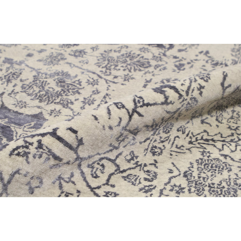 Tapis argenté de haute qualité noué à la main Windsom