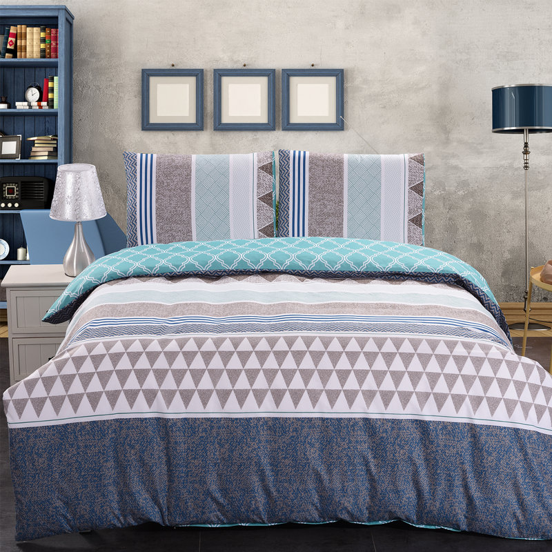 Ensemble de housse de couette 3 pièces Sina, Housse de couette pour grand lit