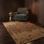 Tapis géométrique abstrait en laine touffeté à la main brun, moka et orange Adairsville-1247078185