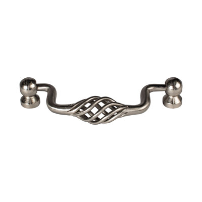 Outwater 25 Pack Satin Nickel Steel Cabinet And Drawer Pulls – 3-1/2" Center To Center, Solid Steel Construction