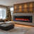 Cambridge Wall Mount Electric Fireplace Heater with Remote Control for Indoor Use in Living Room, Bedroom, Home Office-24263567-24263565