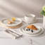  Assiettes et bols en jade, ensemble de vaisselle de 24 pièces, ensemble pour 8, blanc-899185597