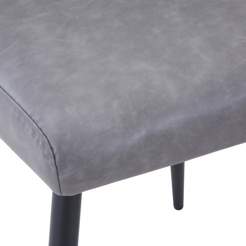 Ensemble de salle à manger à piédestal moderne en marbre massif trois pièces, Gris