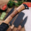 Ensemble de 5 couteaux de cuisine de chef, lame en acier au carbone recouverte de poudre noire