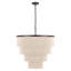 26" 5-Light Tiered Rope Drum Chandelier-1047239935