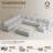 Oversized Modular Corner Sectional U Shaped Sectional Sofa With Storage Ottman-912623067