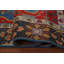 Tapis indien géométrique Kazak bleu 8 x 10