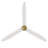 72" Solid Wood 3-Blade Ceiling Fan With Remote Control-357592001