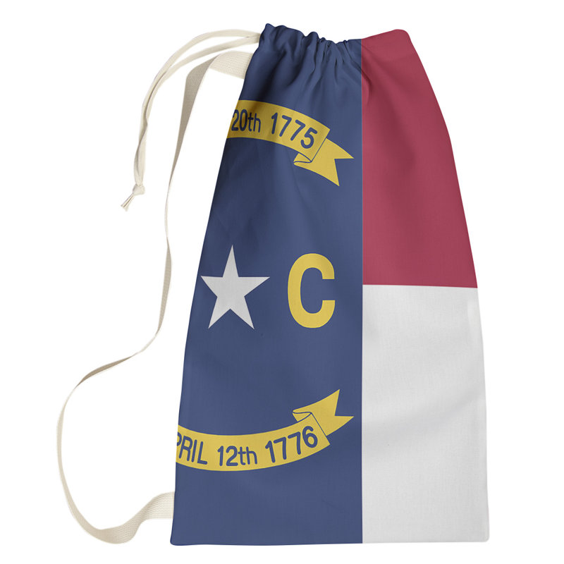 Fabric Laundry Bag with Handles, Large (76.5" H x 29.5" W x 1.5" D), North Carolina