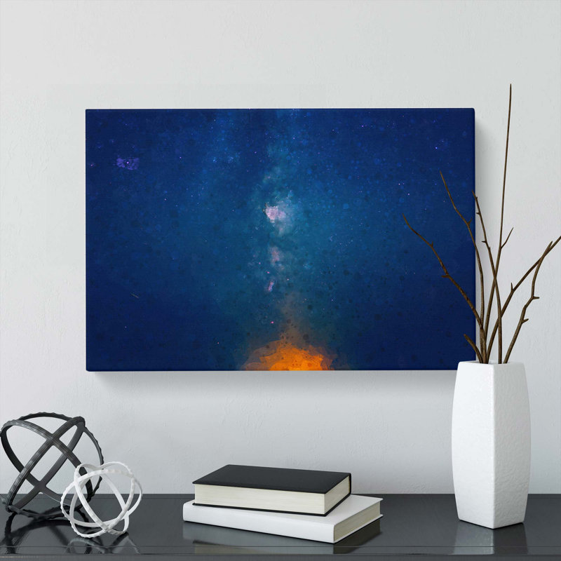 The Stars At Night In Abstract - Wrapped Canvas, 50cm H x 76cm W x 3cm D