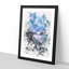 Chephren Lake In Canada Watercolour - Picture Frame Graphic Art-56923263-56923264