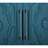 Wooden Storage Cabinet With Flower Doors For Living Spaces - Navy Blue & Metal Handle Color
