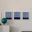 Indigo Tile IV - ensemble de 3 impressions sur toile encadrées-1875451975-1875451992